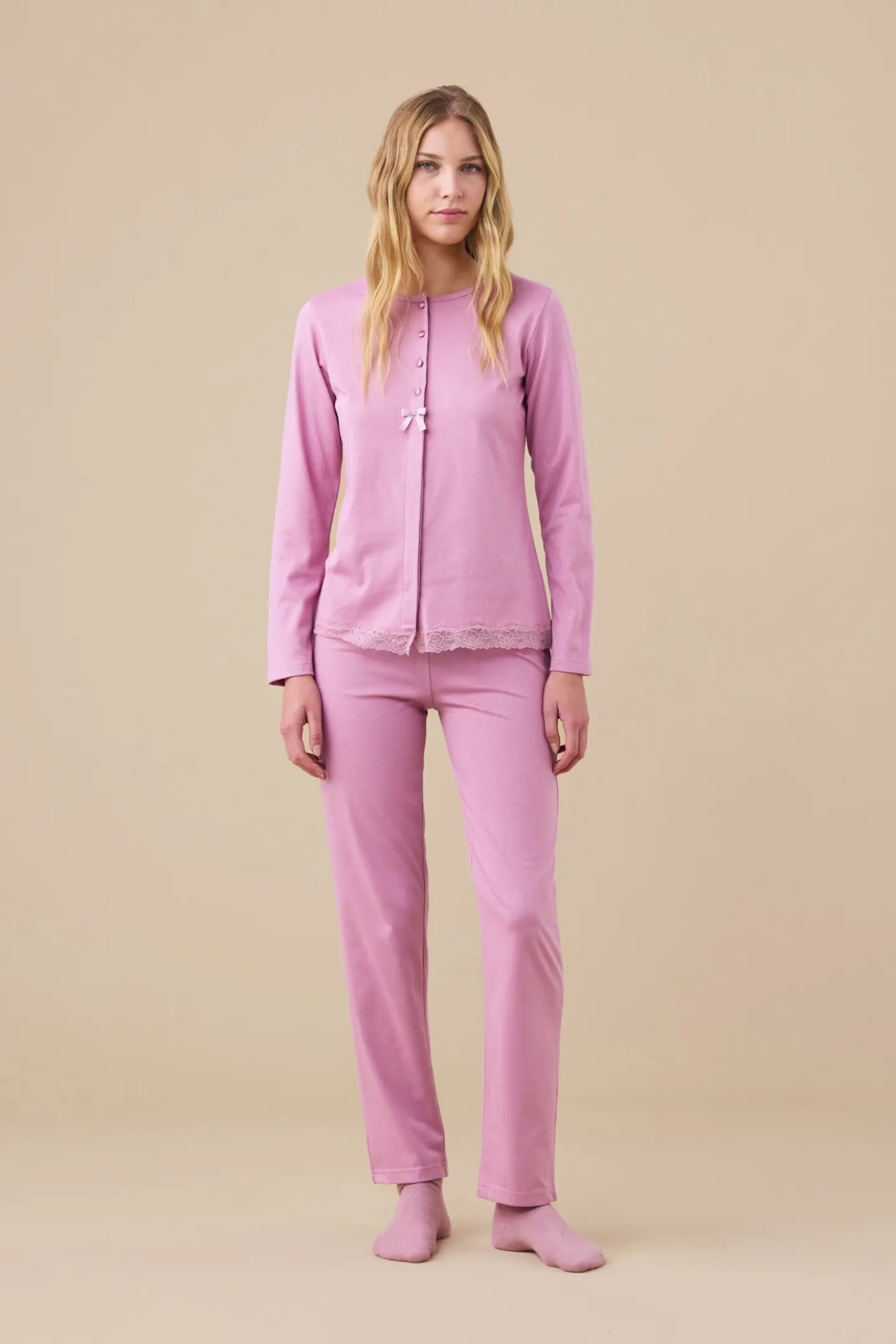 Pigiama Donna Jersey Noi Di Notte pigiama donna aperto