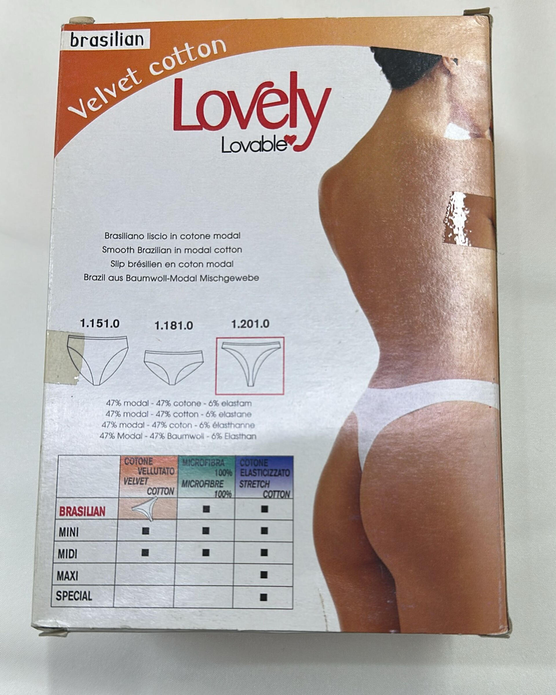 TRIPACK BRASILIAN VELVET (Nr) Lovable Brasiliano