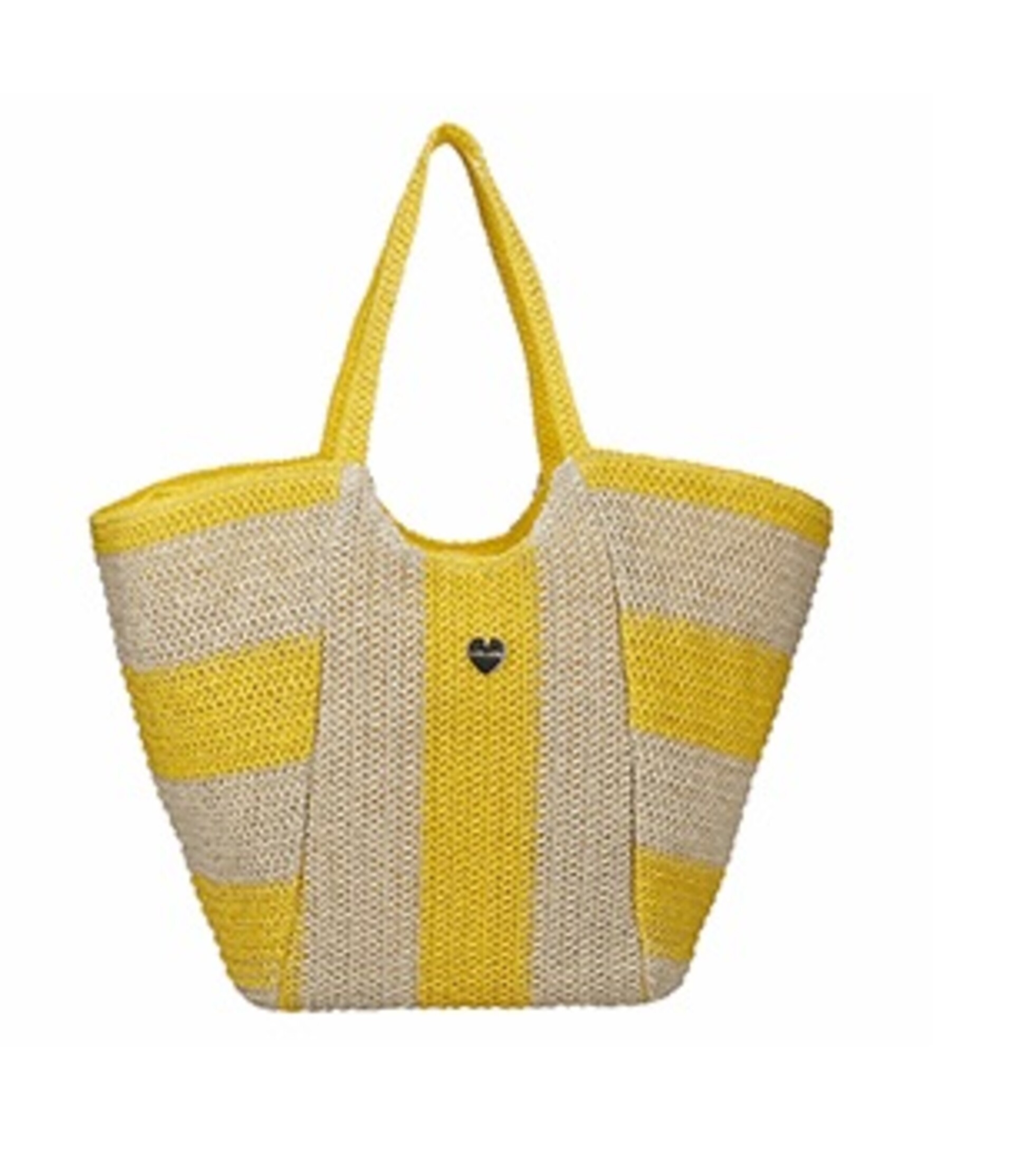 BORSA CESTO IN CARTA TESSILE A RIGHE 50 X 14 X 35 CM Mirage