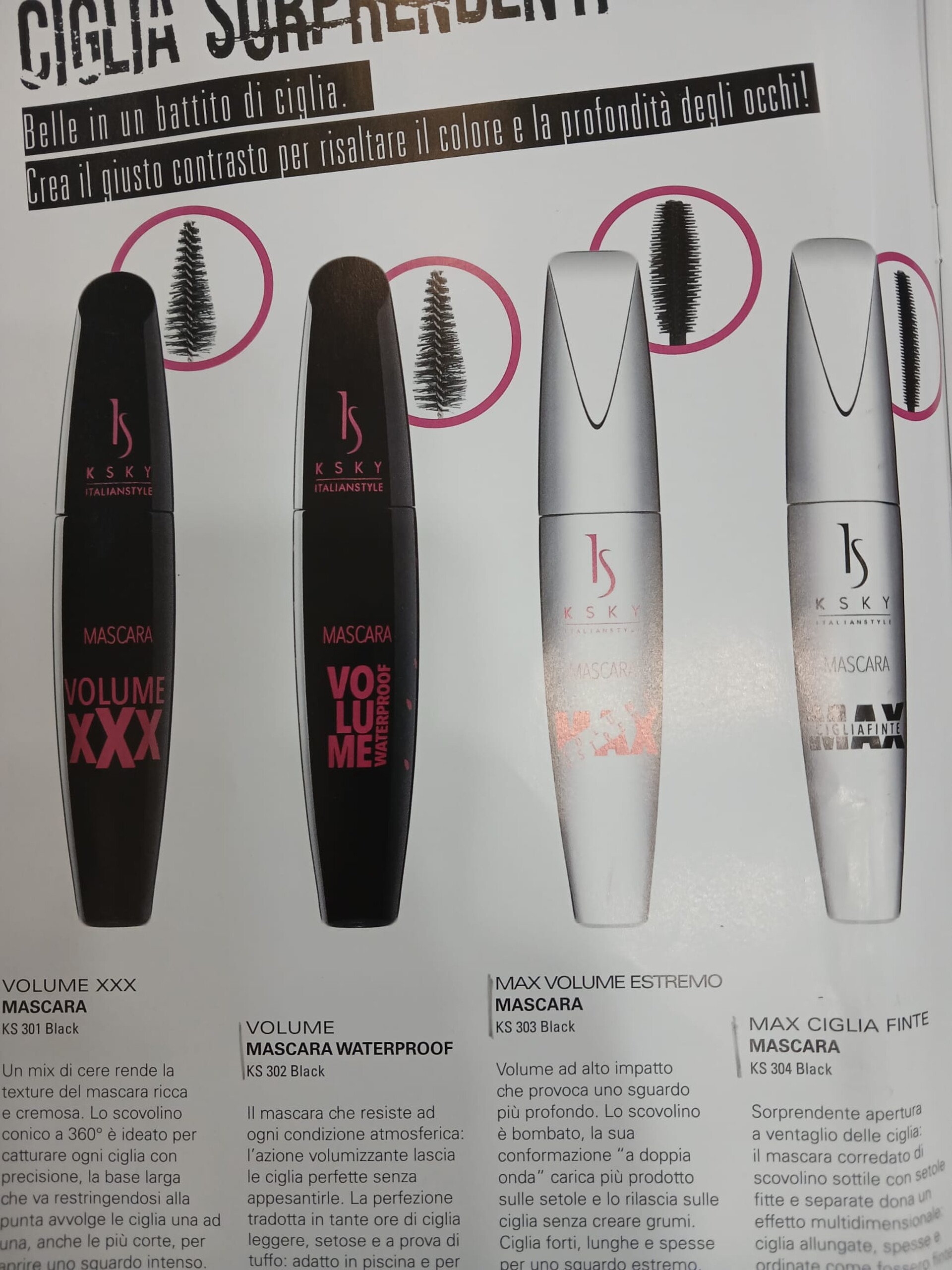 MASCARA MAX VOLUME ESTREMO K SKY mascare