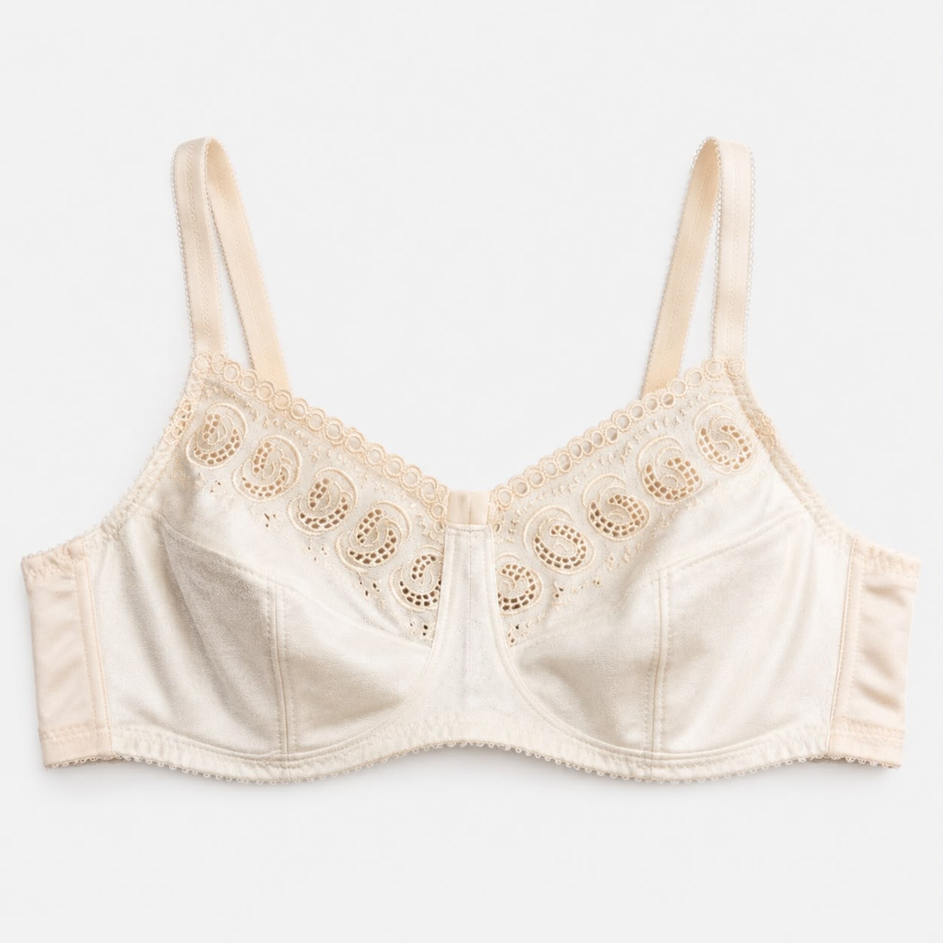COMFORT REGGISENO COPPA MORBIDA IN COTONE RICAMATO (Nr) Playtex