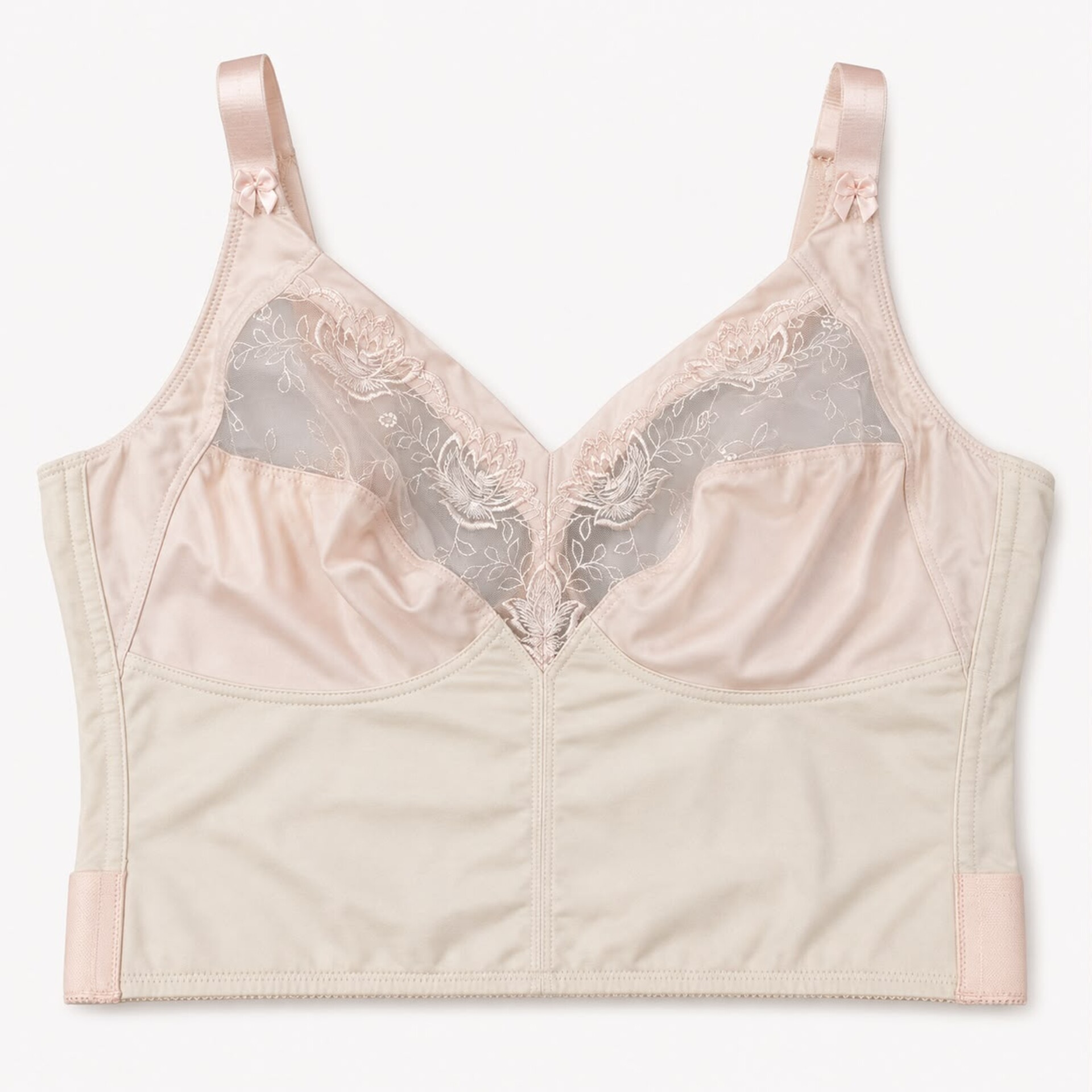 CRISS CROSS BUSTINO IN MICROFIBRA E TULLE (Nr) Playtex bustino