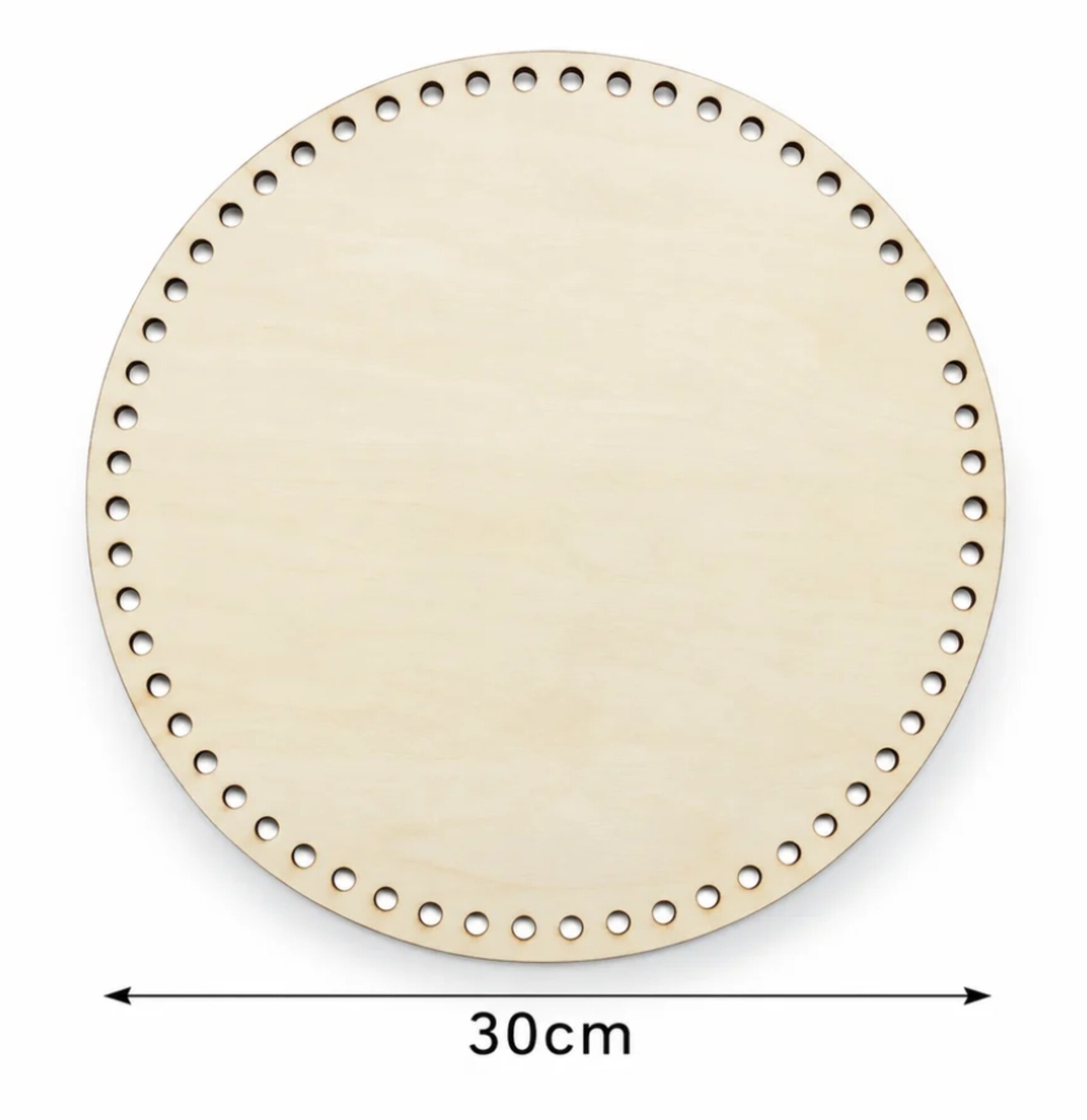 BASE LEGNO OVALE 30 CM Mas fondo legno