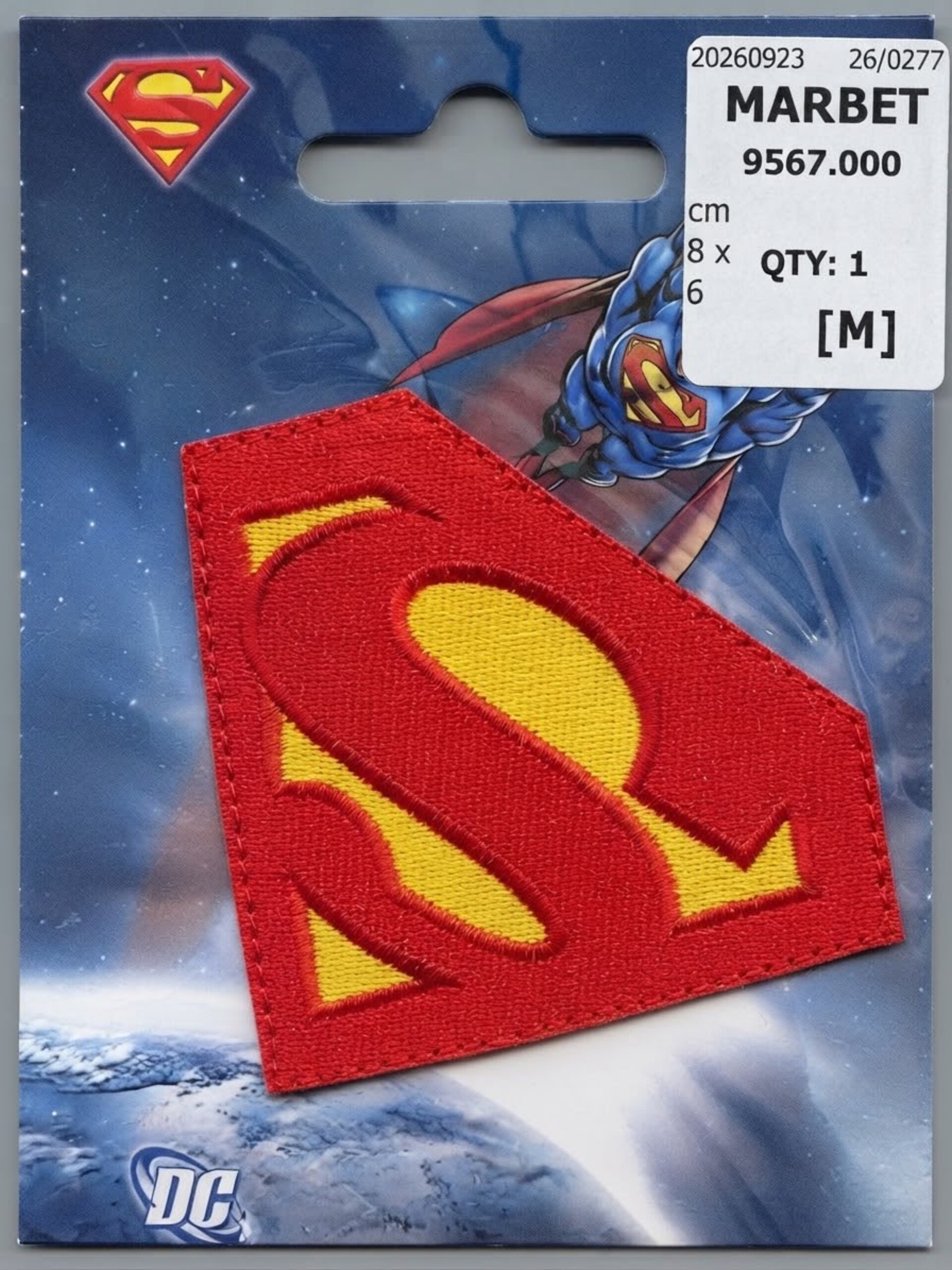 Termoadesivo Stemma Superman Marbet Applicazione