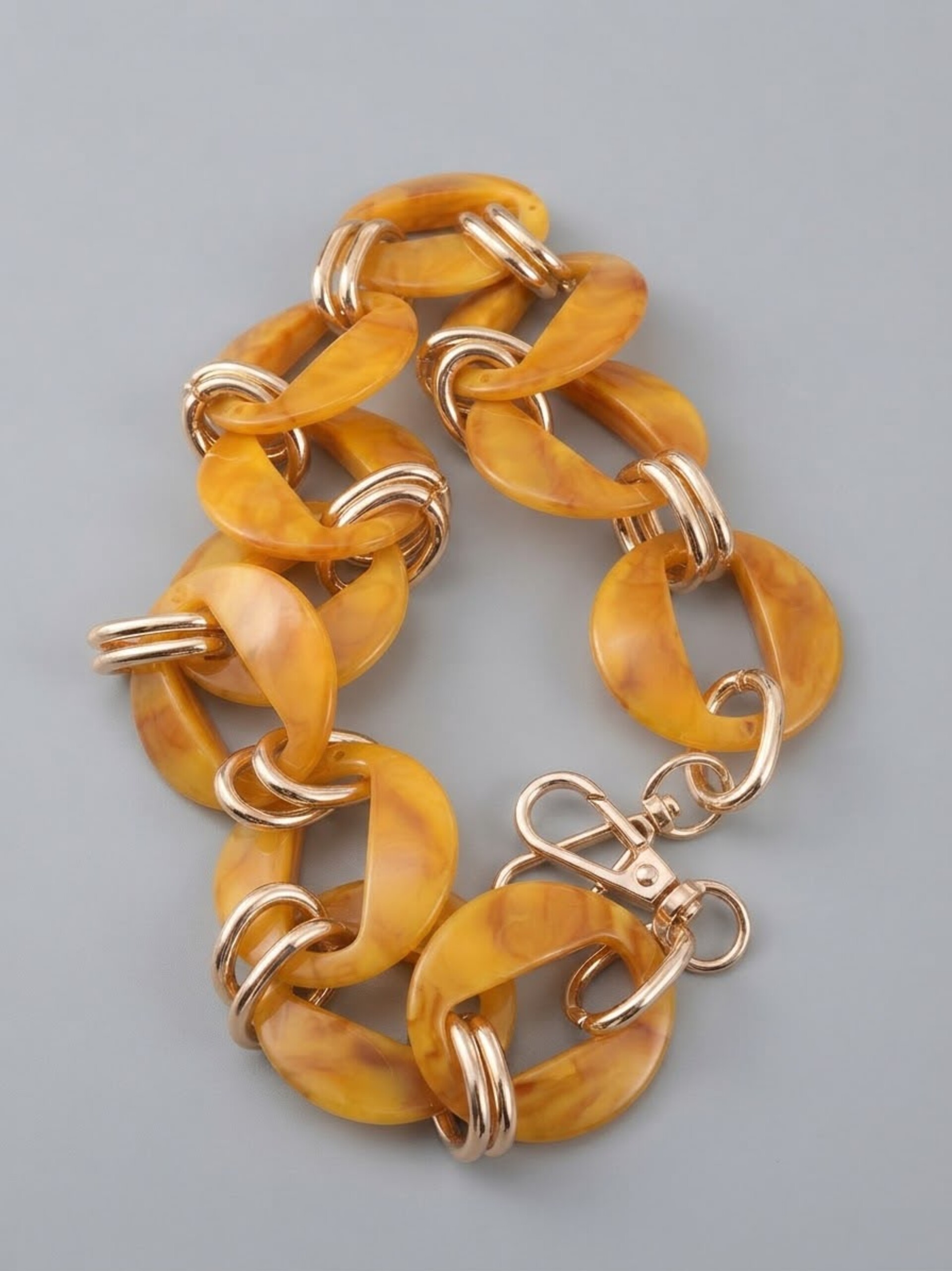 Catena resina round con anello+moschettoni Tre Sfere catena
