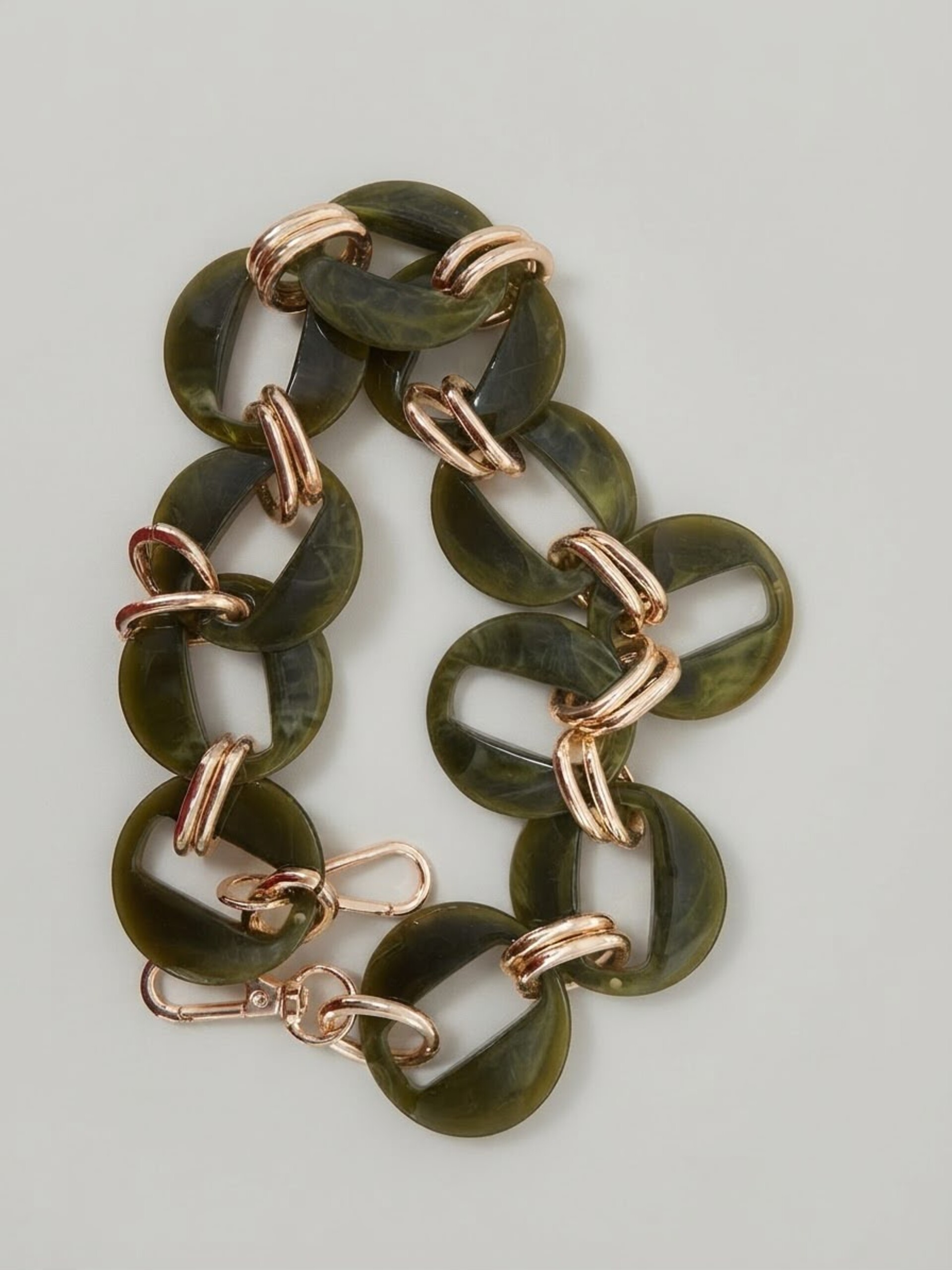 Catena resina round con anello+moschettoni Tre Sfere catena