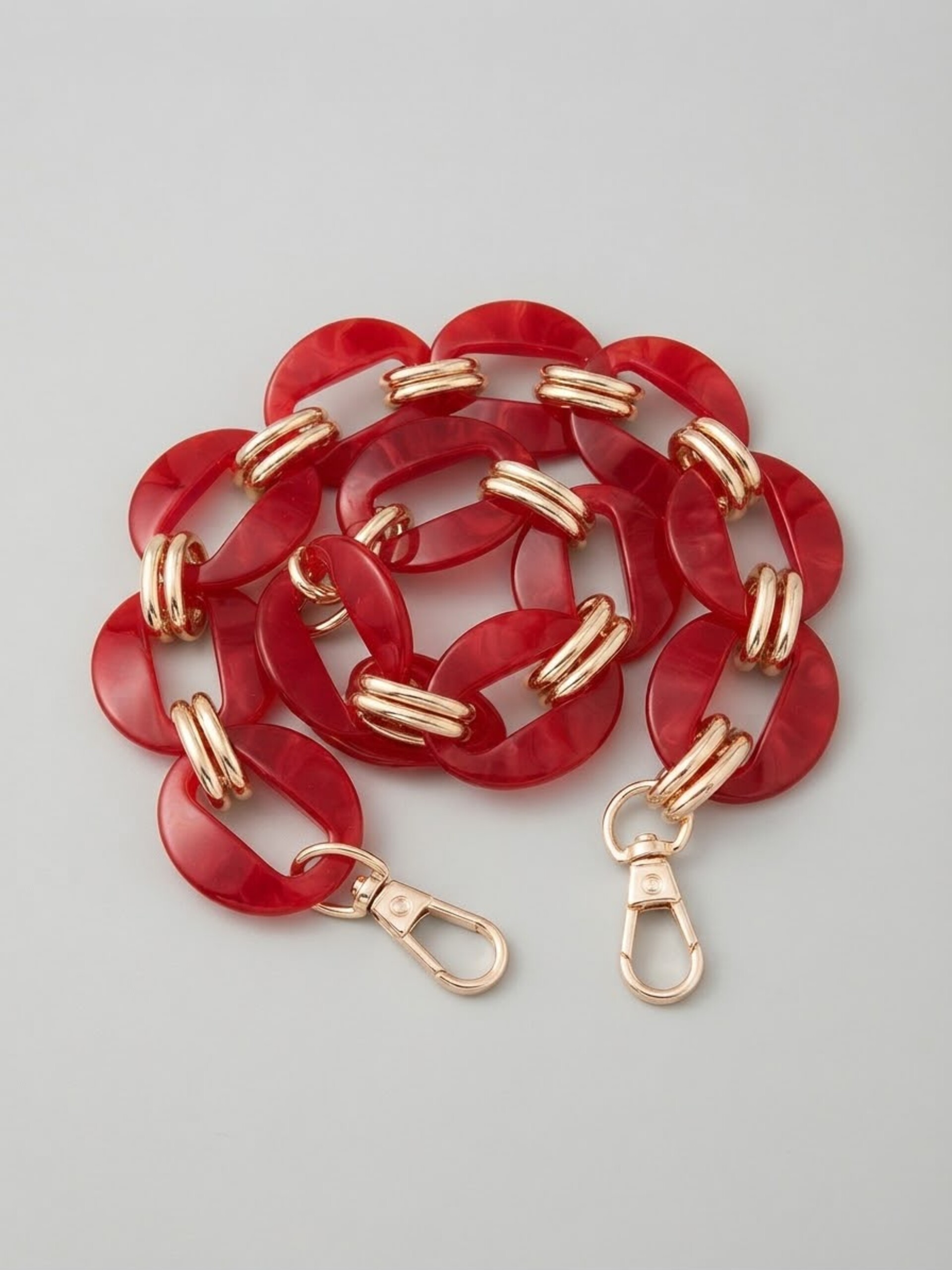 Catena resina round con anello+moschettoni Tre Sfere catena