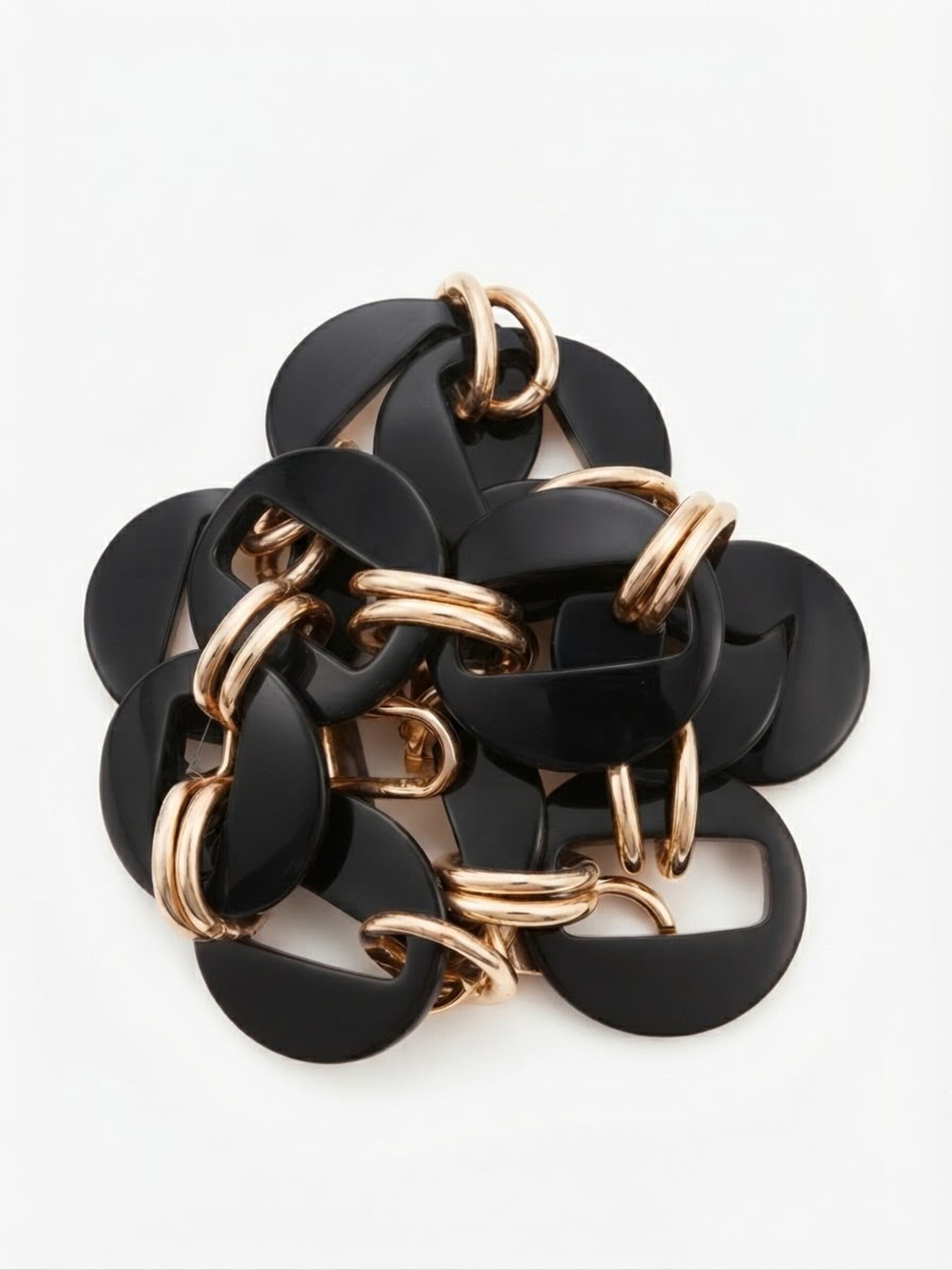 Catena resina round con anello+moschettoni Tre Sfere catena