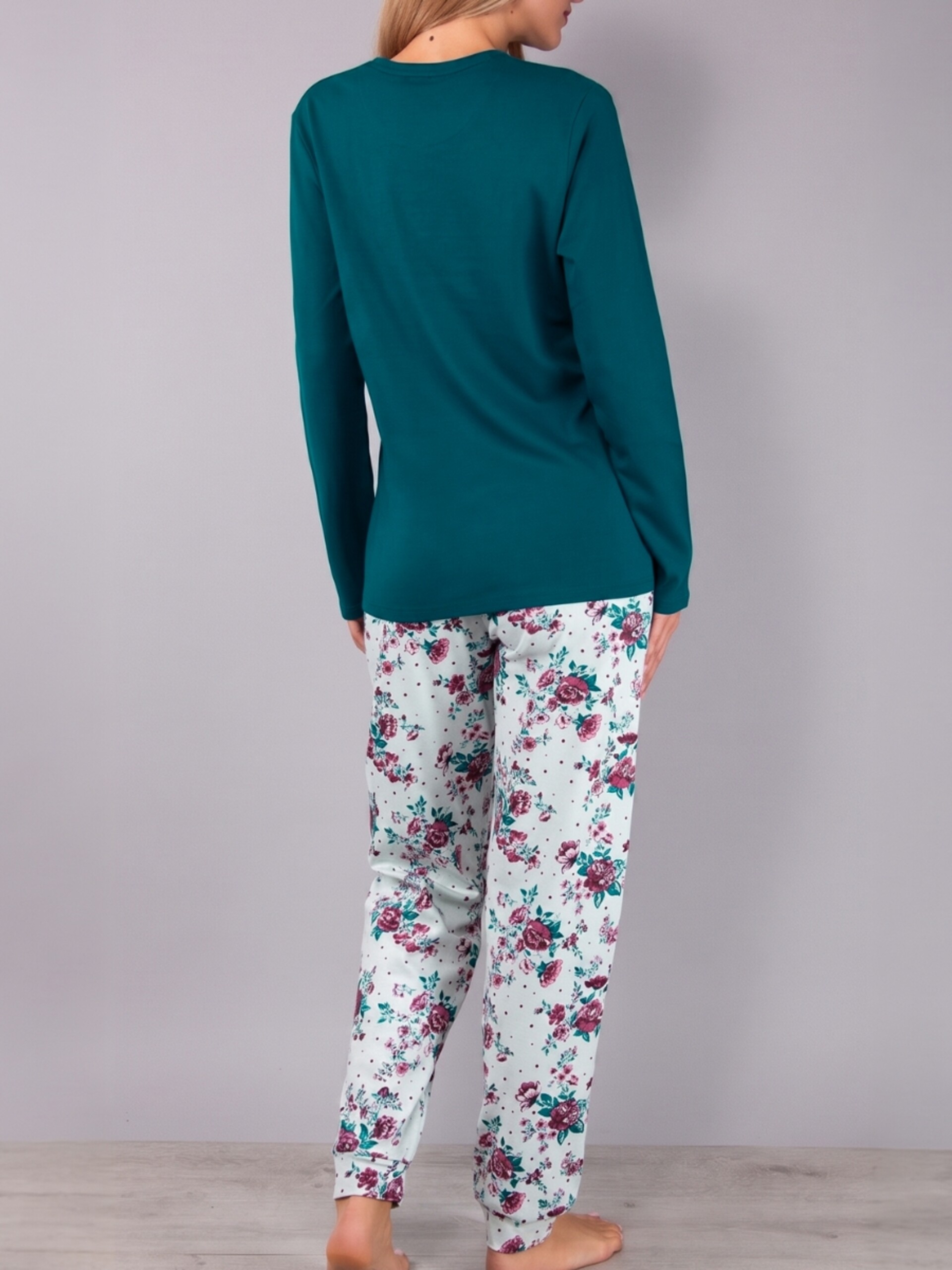 Pigiama Serafino + Pantalone con Polsino e Tasche Verdissima Pigiama Serafino