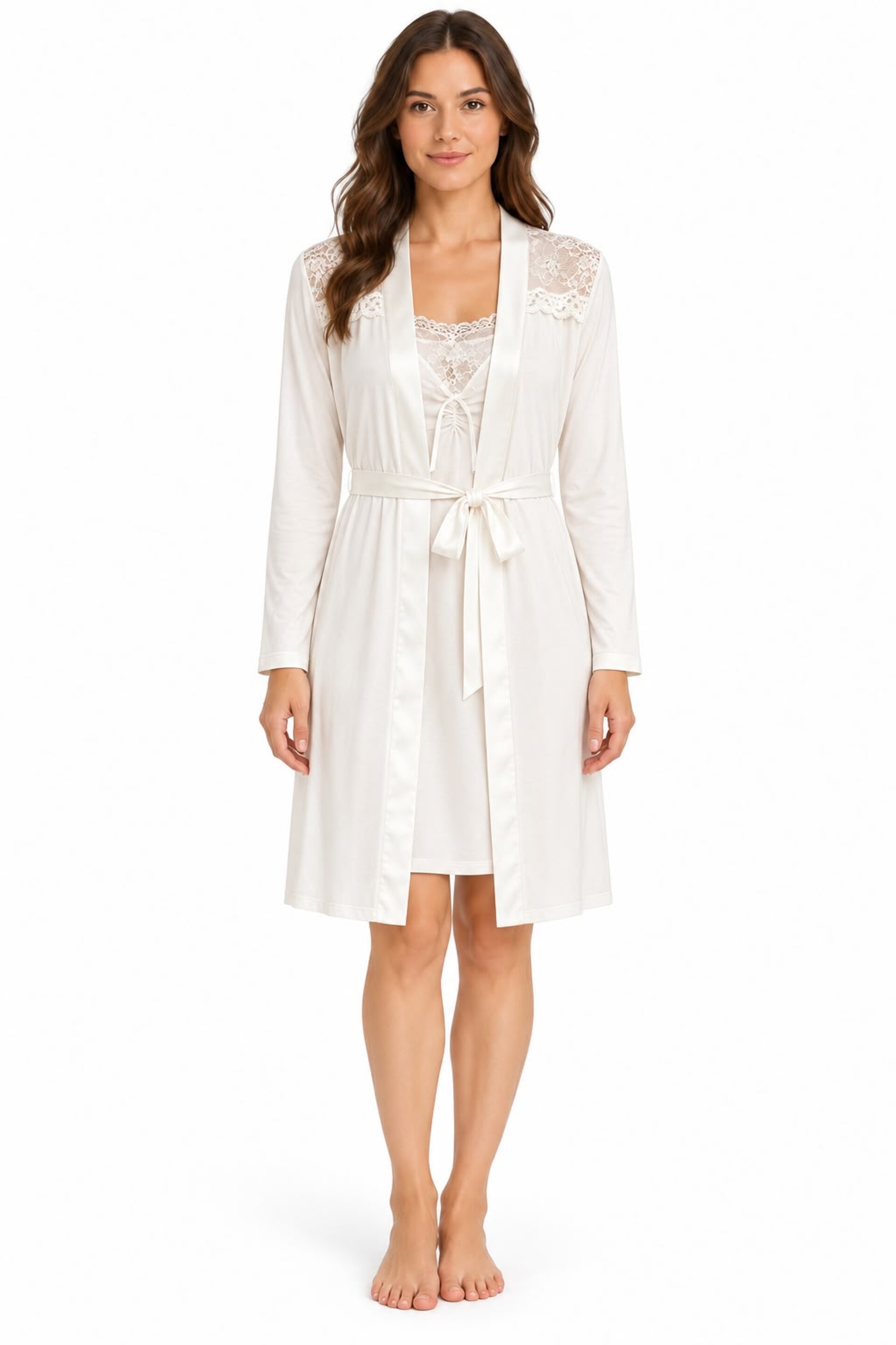 Kimono e Sottoveste Sposa Lisca
