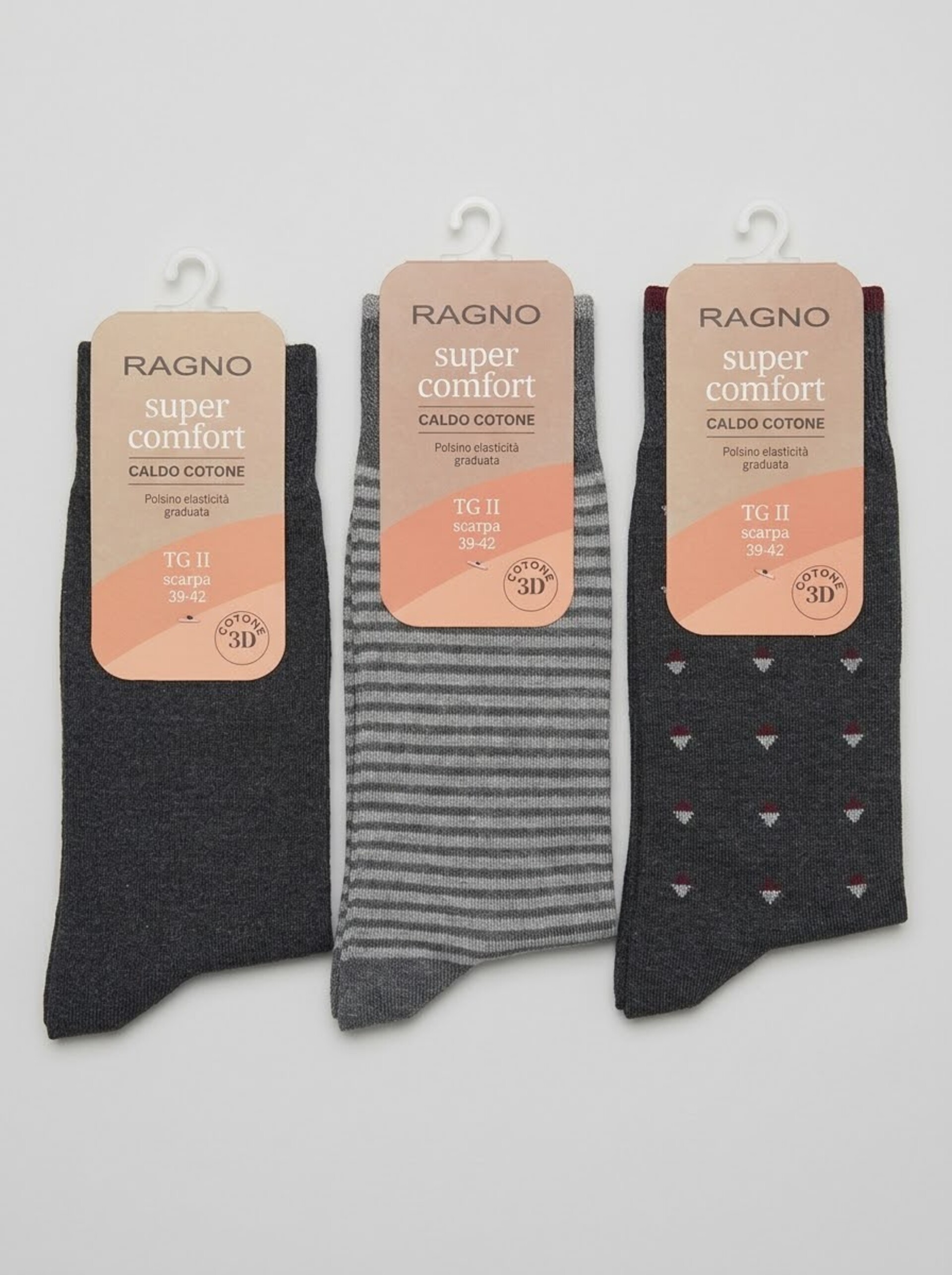 Calza Corta Uomo tripack Ragno