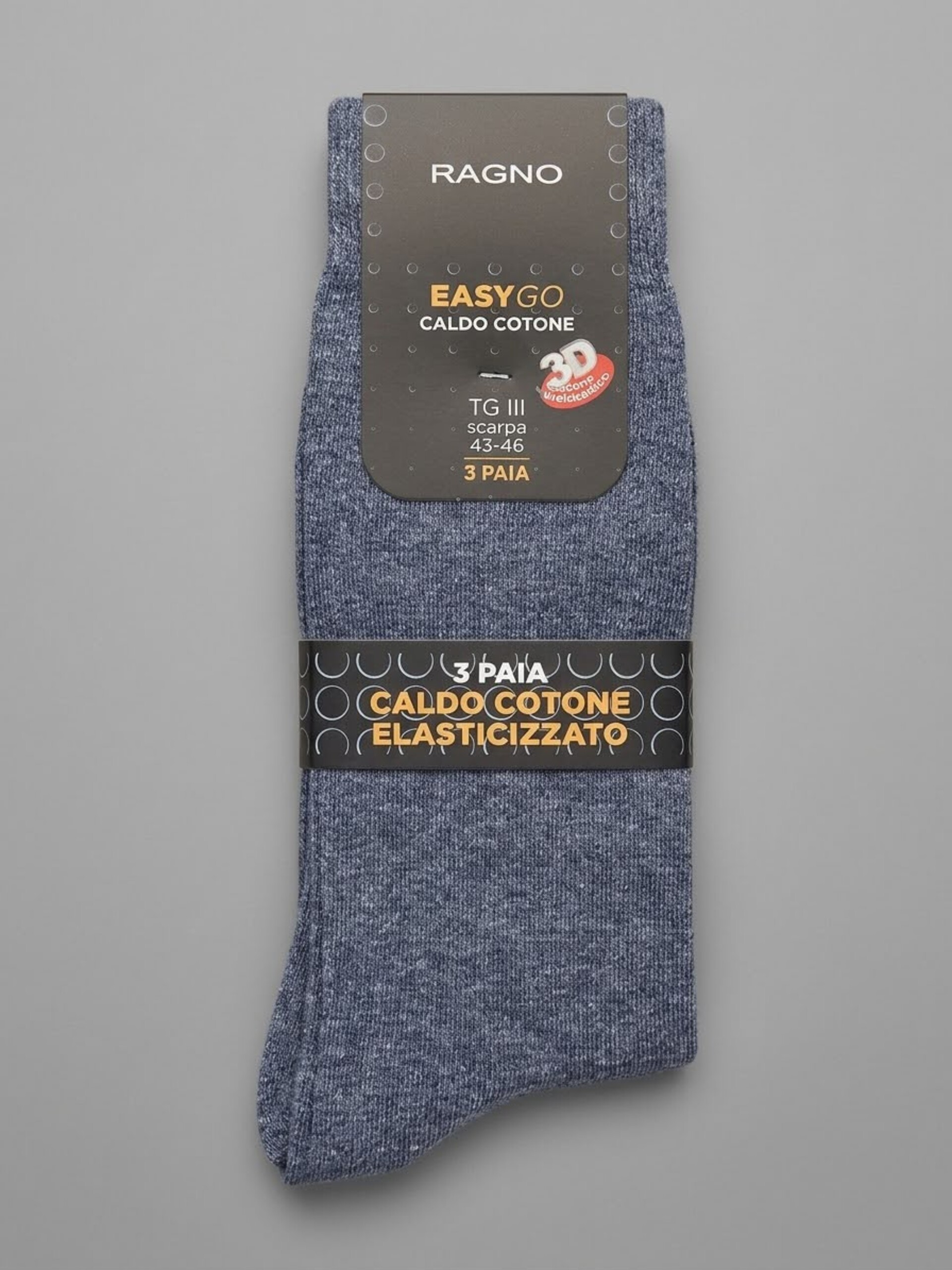 Calza Corta Uomo tripack T. UNITA Ragno calza uomo