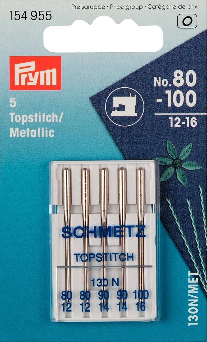 Aghi per macchina 130N/MET Topstitch/Metal. 80-100 Prym Aghi x macchina