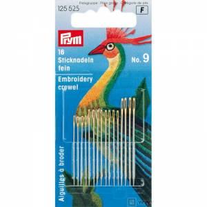 Aghi per ricamo 'Crewel' No. 9 0,60 x 35 mm Prym