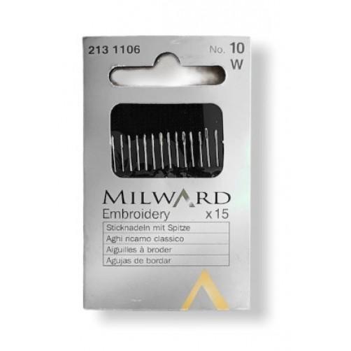 Aghi ricamo classico n.10 Milward