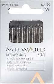 Aghi ricamo classico n.8 Milward aghi da ricamo