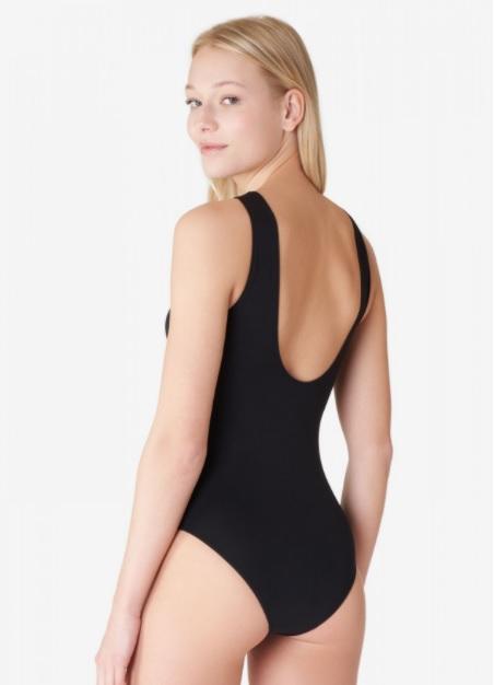 Body Smanicato con Scollo sul Retro Golden Lady Body