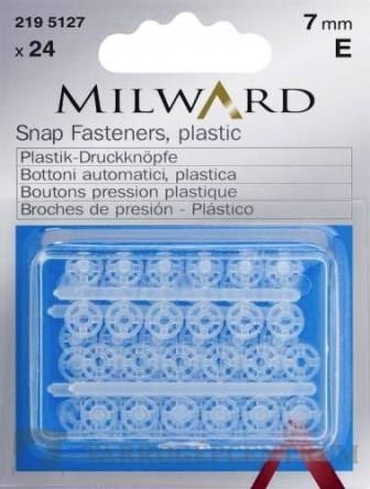 Bottoni automatici plastica 7mm Milward bottoni automatici