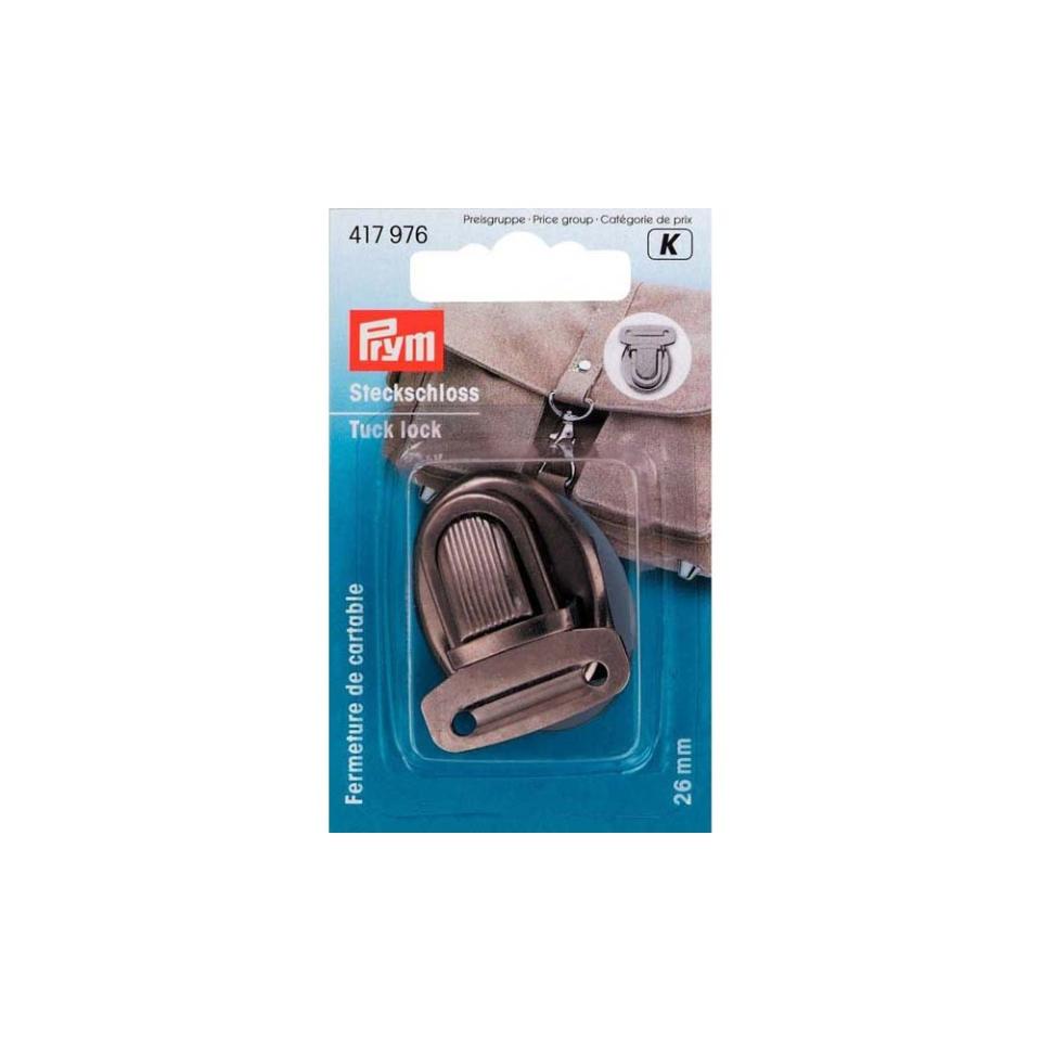 Chiusura a pulsante 26 mm argento antico Prym