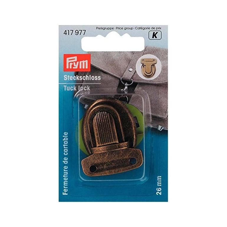 Chiusura a pulsante 26 mm ottone antico Prym