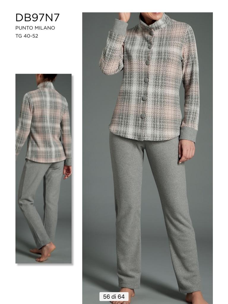 EcPMilan PGLA Collo Ragno pigiama uomo