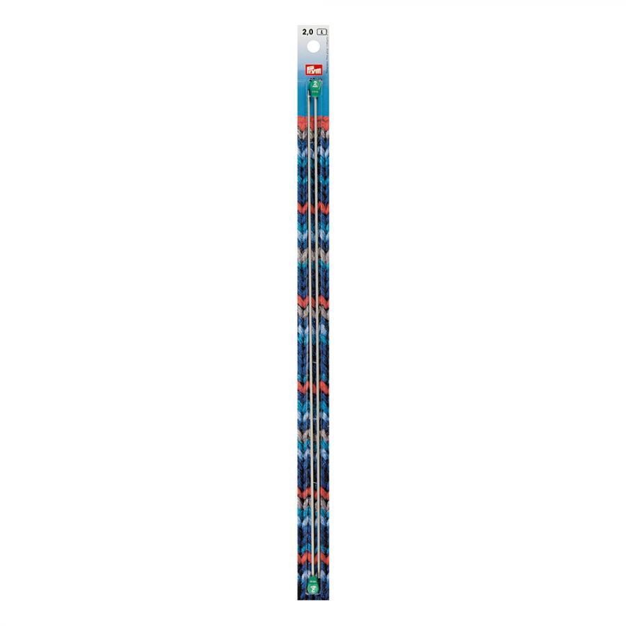 Ferri maglia alluminio grigio perla 40 cm 2,00 mm Prym