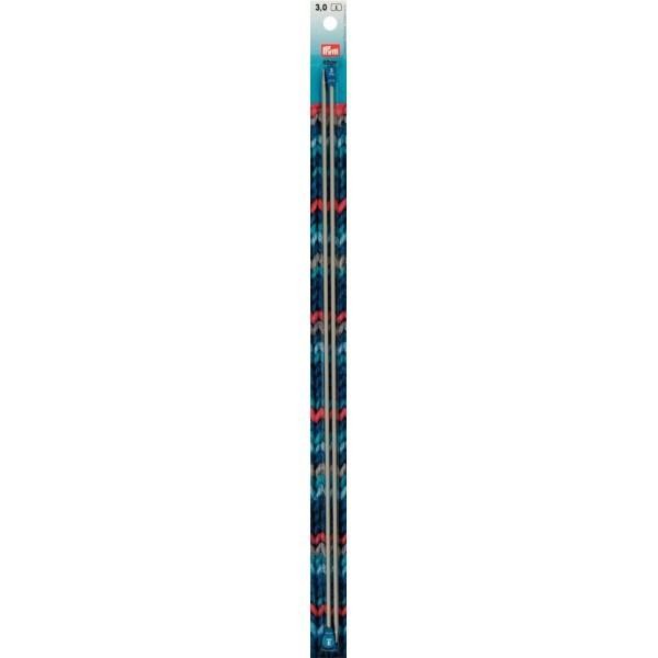 Ferri maglia alluminio grigio perla 40 cm 3,00 mm Prym
