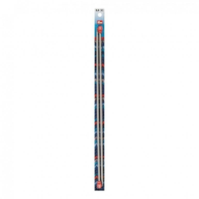 Ferri maglia alluminio grigio perla 40 cm 5,00 mm Prym