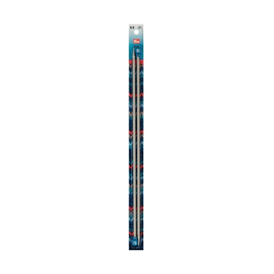 Ferri maglia alluminio grigio perla 40 cm 5,50 mm Prym