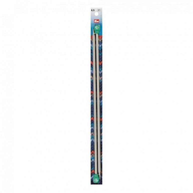 Ferri maglia alluminio grigio perla 40 cm 6,50 mm Prym