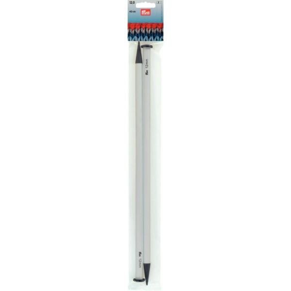 Ferri maglia in plastica grigio 40 cm 12,00 mm Prym