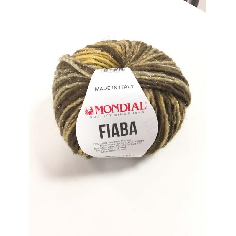 FIABA 50G 52% Lana Vergine Merino 45% Microfibra PC 3% Microfibra PL Mondial Fiaba