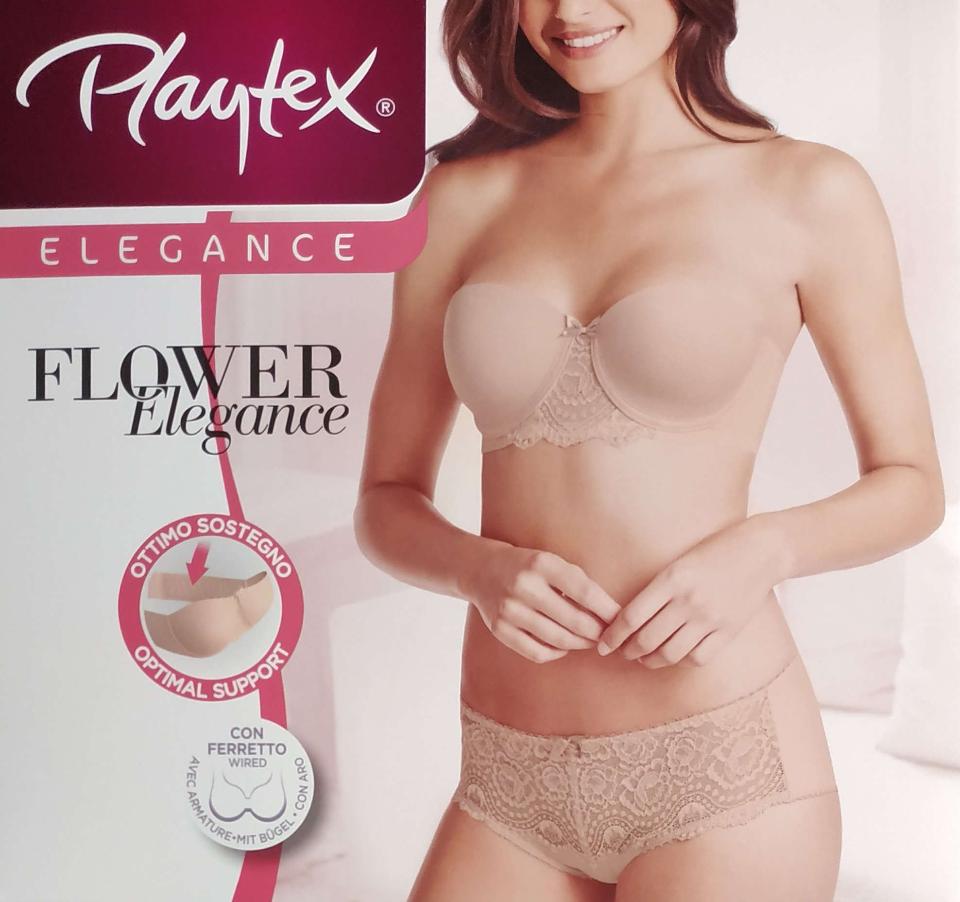 FLOWER ELEGANCE STRAPLESS Playtex reggiseno