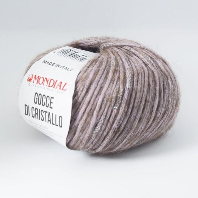 GOCCE DI CRISTALLO 50G 55% Cotone Egitto Makò 40% Alpaka 5% Microfibra Mondial