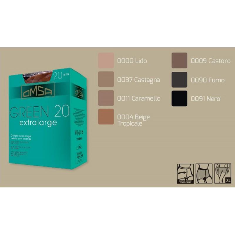 GREEN 20 XL Omsa Collant