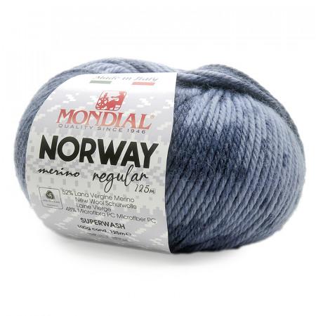 NORWAY
52% Lana Vergine Merino 48% Microfibra -100 gr- Mondial