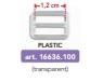PASSANTE PLASTICA MM12, TRASPARENTE Marbet PASSANTE PLASTICA MM12