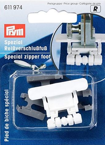 Piedino per chiusure lampo invisibili Prym Piedino x macchina da cucire