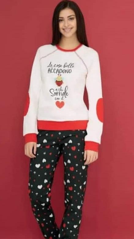 PIGIAMA P/L M/L GIROCOLLO Bisbigli pigiama donna
