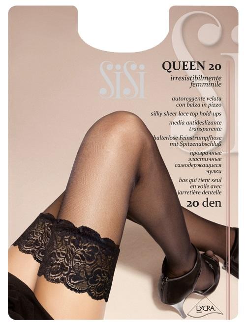 QUEEN 20 AUTOREGGENTE VELATO Sisi autoreggente velato