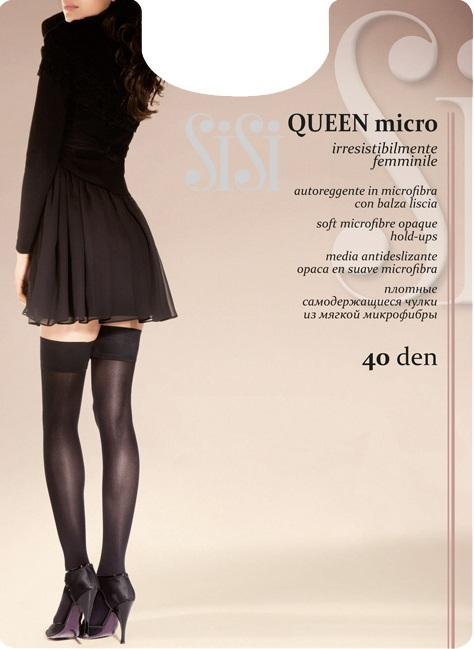 QUEEN MICRO 40 FASCIA LISCIA Sisi calze