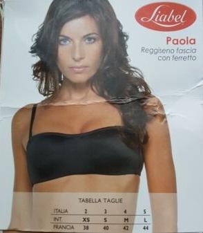 REGGISENO A FASCIA CON FERRETTO Liabel Reggiseno Fascia