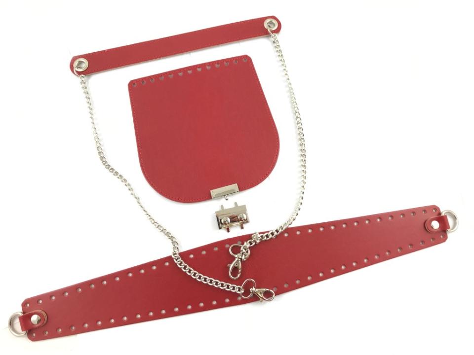 SET BORSA PATELLA 20X20 + LATERALE+TRACOLLA Tre Sfere set borsa