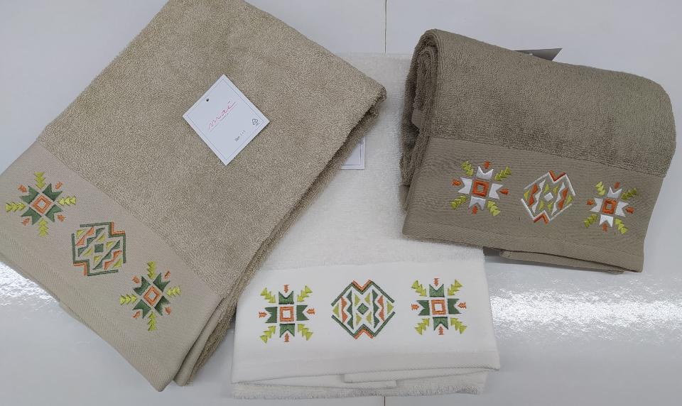 SET1+1 BALZA JACQUARDKIT ETNICO Via Roma,60 asciugamani spugna