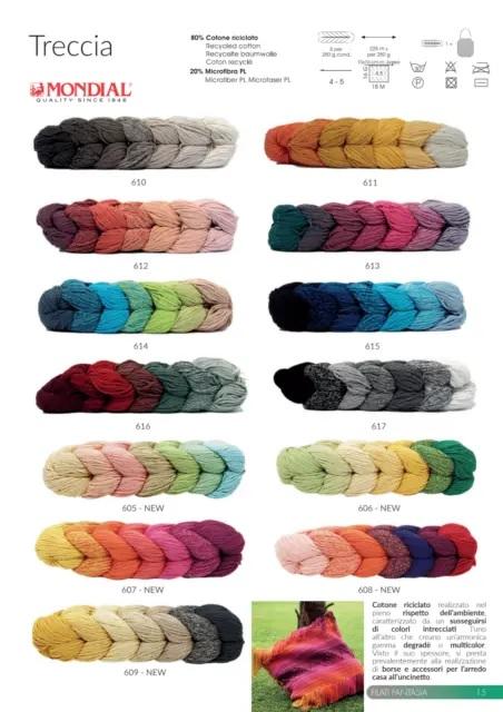 TRECCIA COTONE MULTICOLOR 250GR 80% Cotone riciclato 20% Microfibra PL Mondial