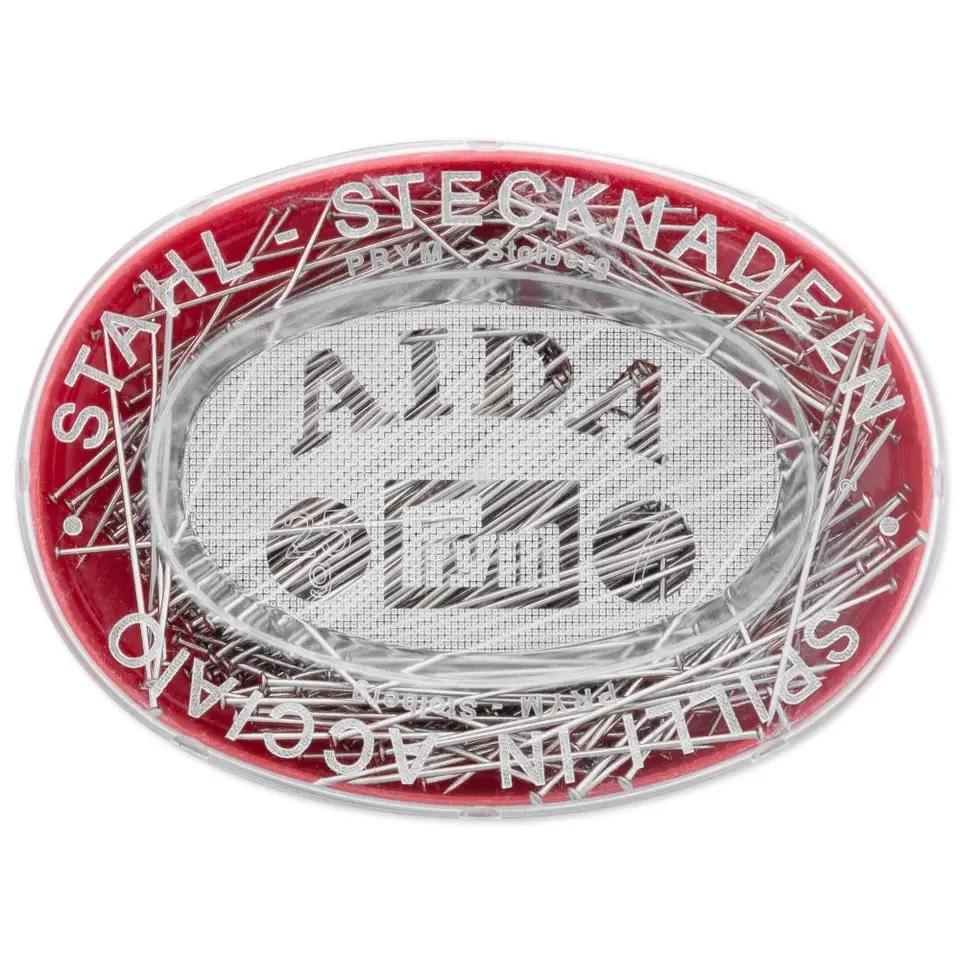 Spilli acciaio temperato AIDA No. 7 EF argento 0,60 x 32 mm Prym