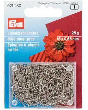 Spilli ferro 0,65 x 16 mm argento Prym