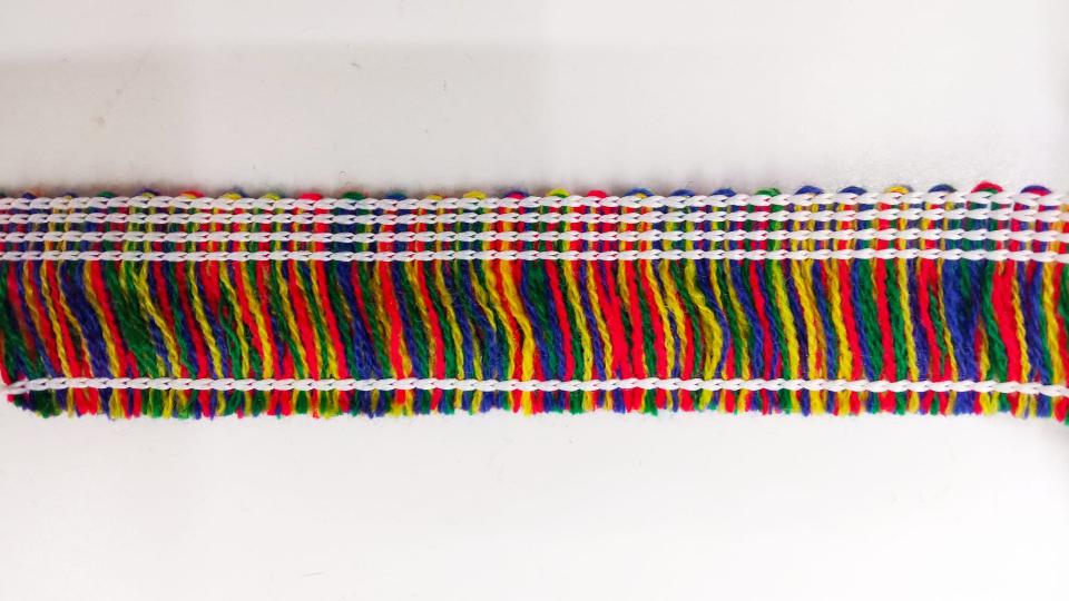 Passamaneria etnica con frangia 30mm Produttori Vari Frangia