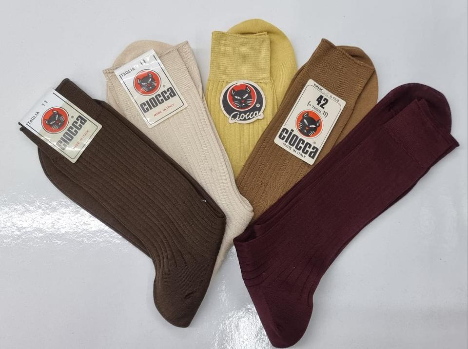 Art. 350/1 Calza uomo corta costina 100% cotone filo di scozia Ciocca calza corta uomo