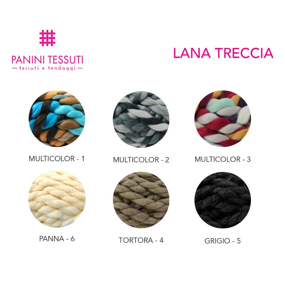 LANA TRECCIA 
226 GR, 100% ACRILICO Tre Sfere Lana Treccia